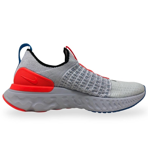 Womens Nike React Phantom Run Flyknit 2 Running Shoe Size 7 Grey/Blue DV2179 001 - Picture 4 of 9